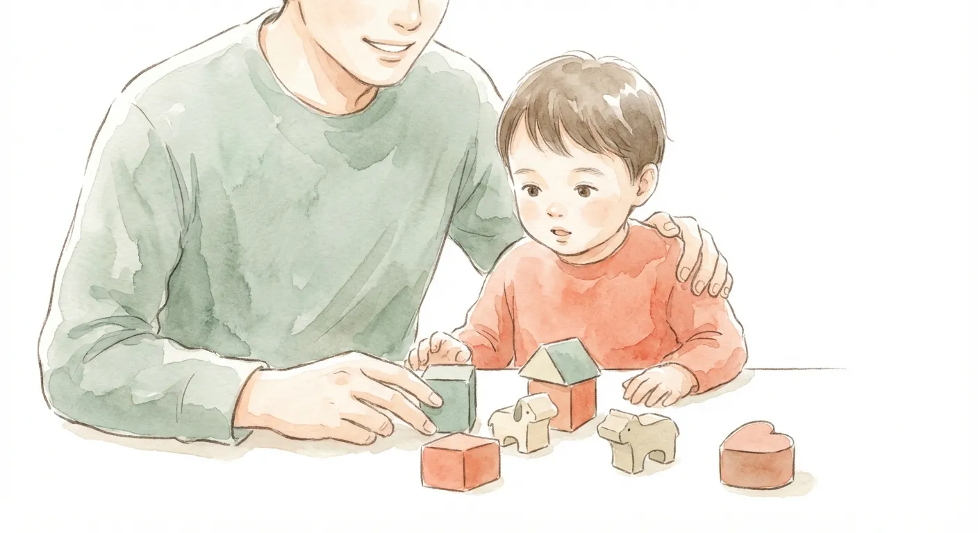 A parent and child sharing a warm moment while learning together