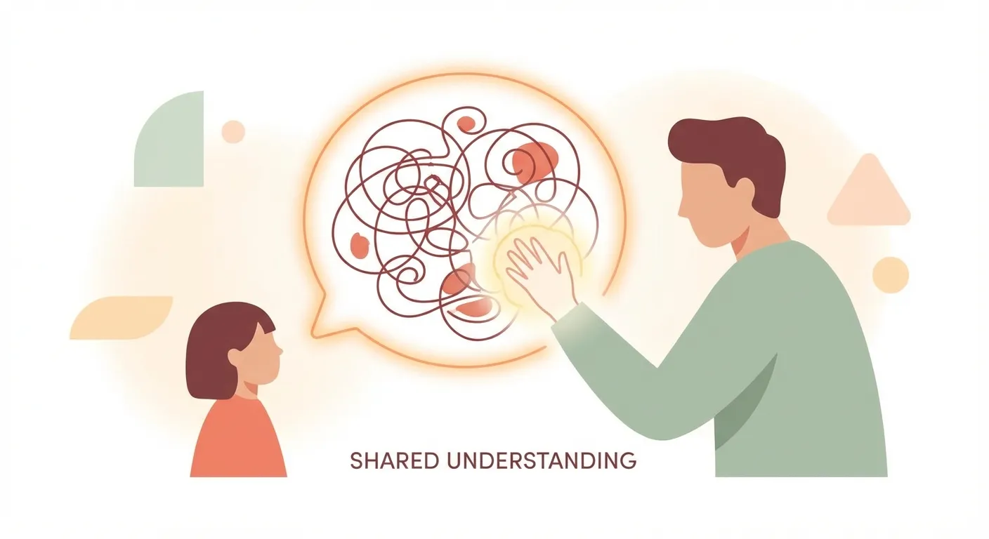 A parent seeing through the distorted thought between them and their child