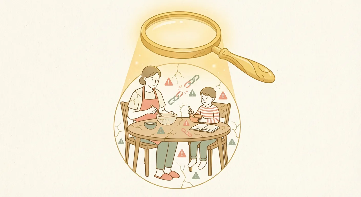 Illustration of a child weighed down by invisible patterns versus a child running freely