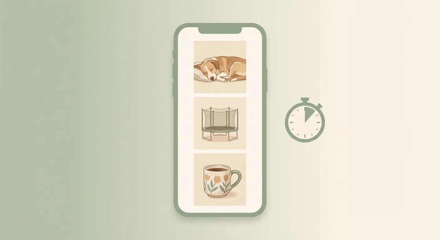 Child exploring outdoors with a camera, discovering something beautiful in an ordinary moment